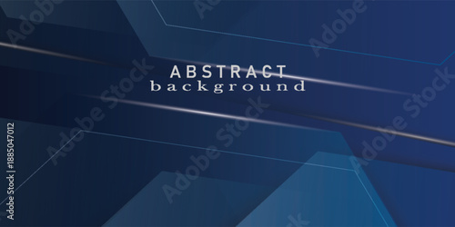 Abstract dark blue overlap shadow and lights background. Papercut template vector with straight line and shadow. Dark blue background with trendy pattern design. eps10.