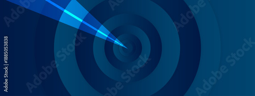 Gentle pastel pink and orange gradient featuring expanding circular ripples and a subtle light ray for feminine design