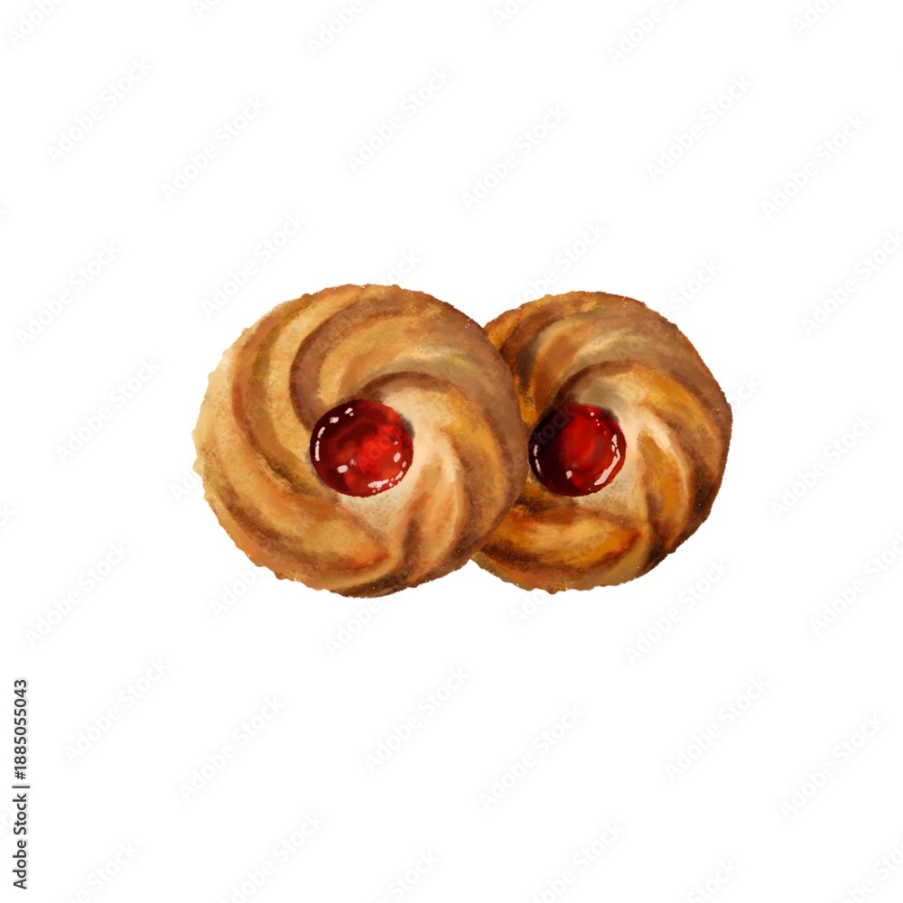 Fototapeta premium お菓子_ジャムクッキー