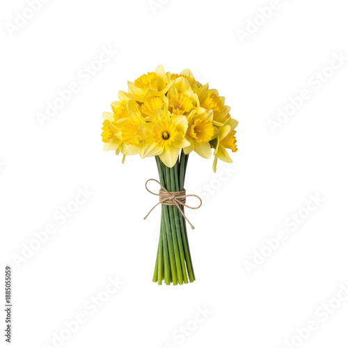 Bunch of yellow daffodils