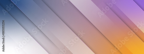 Sophisticated design featuring clean diagonal lines and soft color transitions from deep blue to golden orange