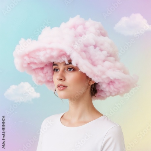 A gentle portrait expressing vulnerability, imagination, and the quiet complexity of mental states.