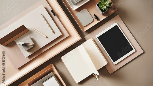 Minimal Creative Workspace Flat Lay