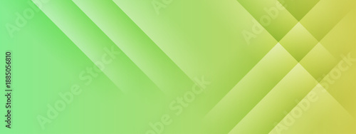 Nature inspired modern design with translucent green and yellow diagonal layers and soft lighting