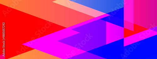 Intense red orange and purple geometric background with overlapping sharp angular shapes and vibrant colors