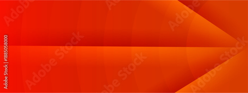 Intense red and orange abstract background with mirrored curved segments meeting at a central horizontal point