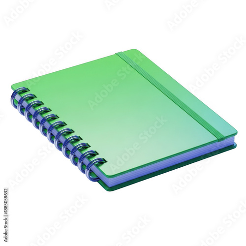 Wallpaper Mural Green spiral notebook with blue binding Torontodigital.ca