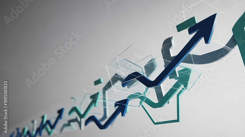 Abstract Digital Marketing Growth Concept