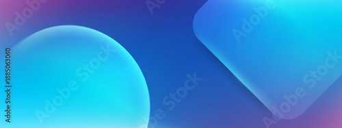 Blue gradient background with abstract rounded shapes. Great for presentations, web design, social media graphics, and digital art projects.