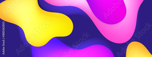 Abstract artwork suitable for backgrounds, posters, and designs with vibrant colors and modern aesthetic appeal on a blue backdrop.