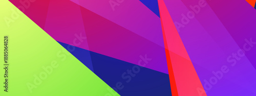 High contrast abstract background featuring large geometric planes in lime green purple and pink