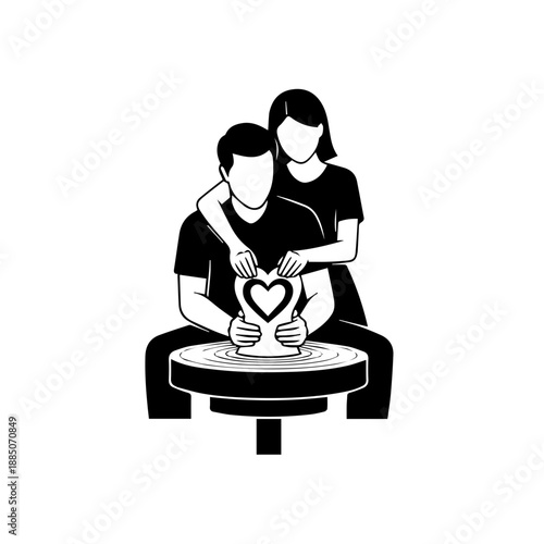 Mother feeding baby Vector