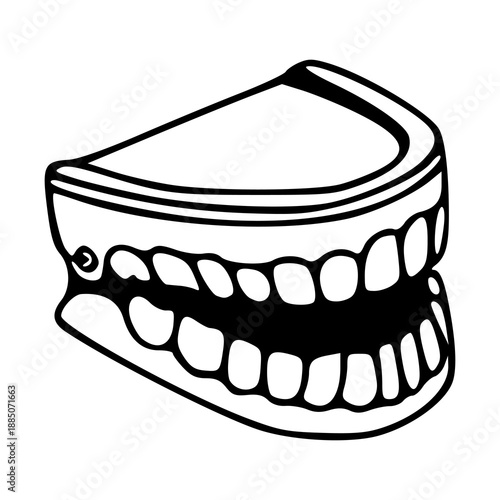 antique style mechanical teeth toy for joke and party theme