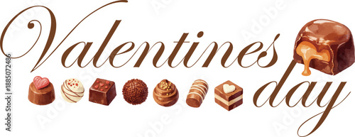 발렌타인 데이_초콜릿_타이포그래피