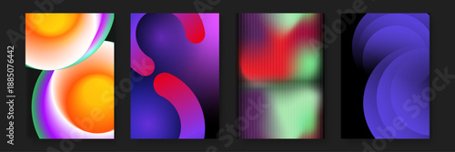 Abstract composition inspired by thermal heat maps with smooth purple and orange gradients creating a sense of movement