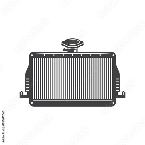 black car radiator icon vector element design