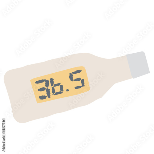 入園案内に使いやすい シンプルな説明用イラストカットシリーズ｜体温計
Simple Explanatory Illustration Series for Kindergarten Guides｜Thermometer