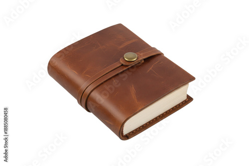Vintage Leather Journal Notebook with Button Closure, Rustic Diary for Writing and Sketching