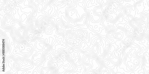 white topography map geography relief diagram texture design. Topography white background and black line world map texture design. Lines Topographic contour lines grid map seamless pattern.