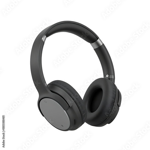 Modern black over-ear headphones for music and audio experience