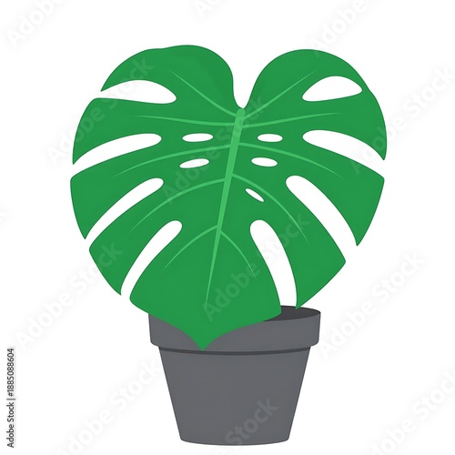 Monstera deliciosa plant in pot for home interior decoration