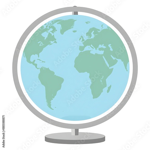 World globe on stand, geography and global travel concept