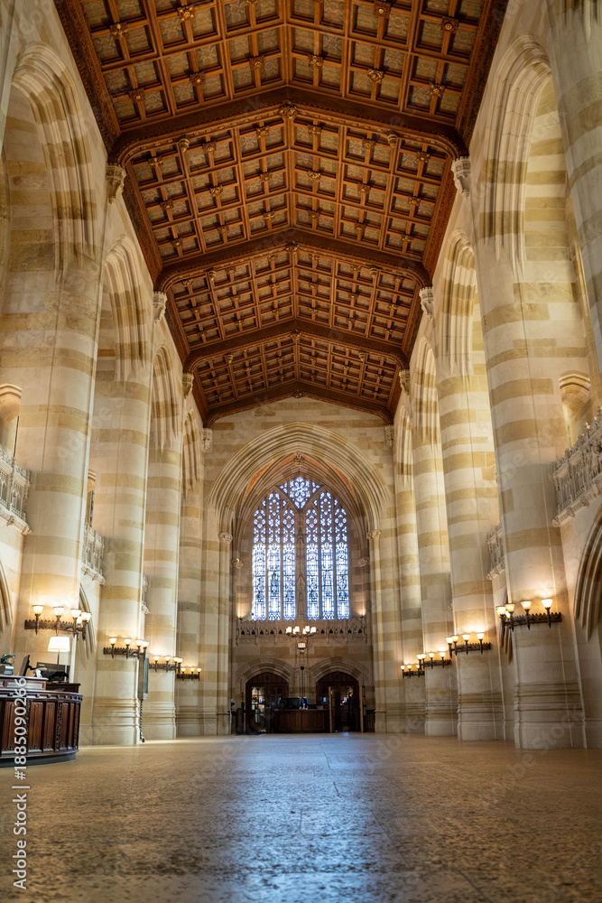Obraz premium interior of the cathedral in Connecticut, USA
