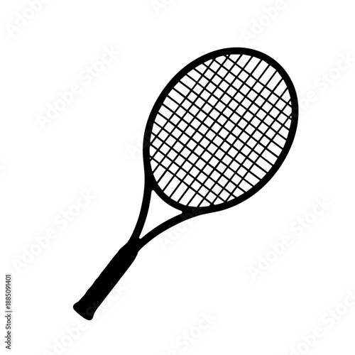 tennis racket and ball
