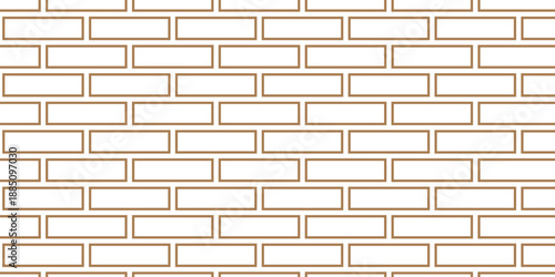 simple brown outline brick wall pattern for banner poster background.