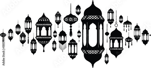 Elegant Black Lanterns Design for Festive Decor