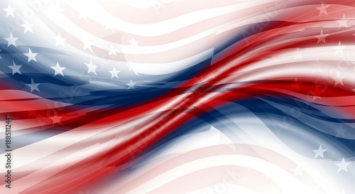 Memorial day tribute honoring fallen heroes with patriotic american flag design