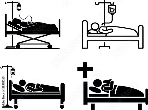 Illustration of different medical procedures