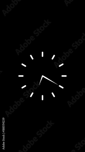 Minimal clock thime animation video