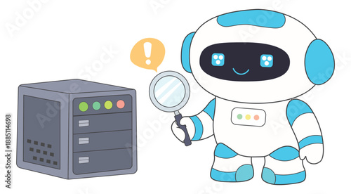 Friendly AI Robot Checking Server System Technology