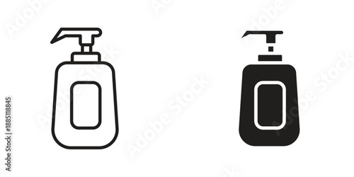 Body Soap icon suitable design silhouette and line art style on white background