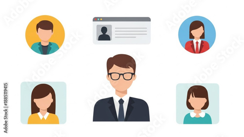 Diverse Group of People Representing Professional Network.