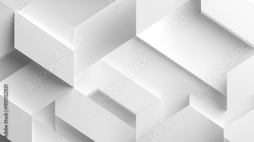 White minimalist pattern with soft shadow background