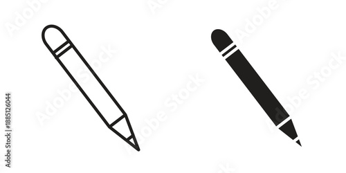Eyeliner icon suitable design silhouette and line art style on white background