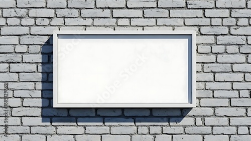 Wallpaper Mural Blank sign on brick wall Torontodigital.ca