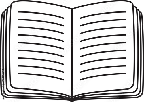 book for slow morning lifestyle at a cozy breakfast time in handdrawn style.