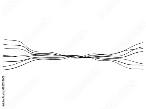 Abstract Relationship Tension Minimal Black and White Vector