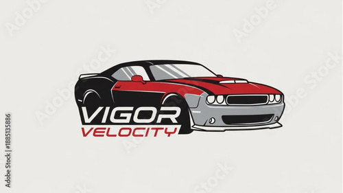 Vigor Velocity Sports Car Illustration.