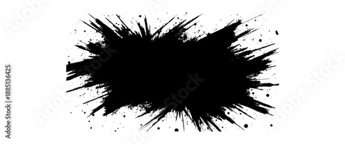 Vector style brush strokes scratches rough on white background