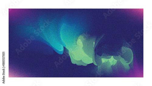 Flowing Light Shapes on Dark Blue Background
