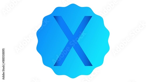 Animated Letter X Typography Video. Professional animation of the letter X in a modern visual style. Perfect for education, alphabet concepts, typography visuals, branding videos and creative motion.