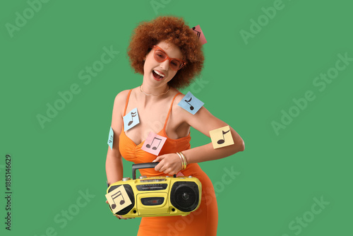 Beautiful young woman with ...
