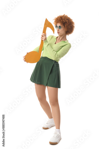 Beautiful young woman with ...