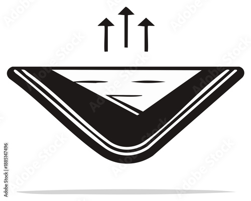 Abstract Geometric Illustration of Evaporation and Release