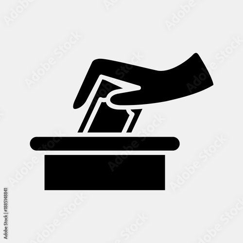 Icon infaq donation. Ramadan kareem elements. Icon in glyph style.