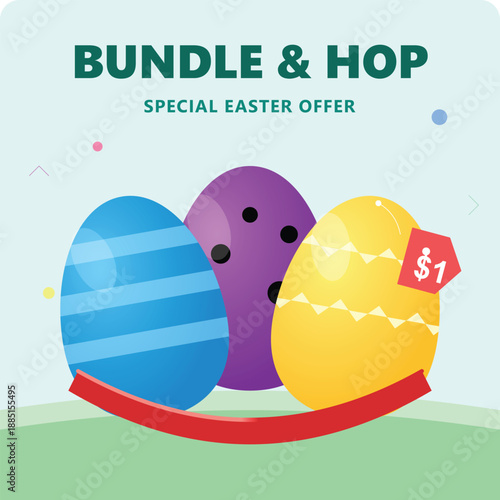 happy easter day design vector illustration